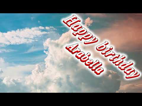 Happy birthday Arabella