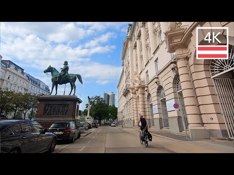 VIENNA AUSTRIA 4K 🇦🇹 Car Driving No Music - Driving in Europe 4k Ultra HD