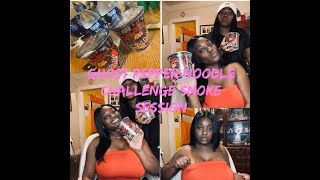 GHOST PEPPER NOODLE CHALLENGE|AMAZON|SMOKE WITH US