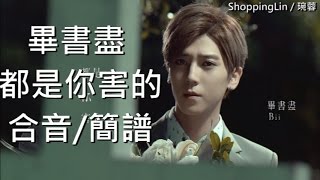 合音教學(11) - 畢書盡 Bii - 都是你害的 All You Did  簡譜