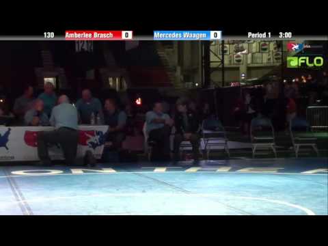 Junior WM 130 - Amberlee Brasch (Washington) vs. Mercedes Waagen (Minnesota)