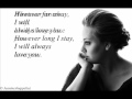 adele - lovesong with lyrics || HD ||.