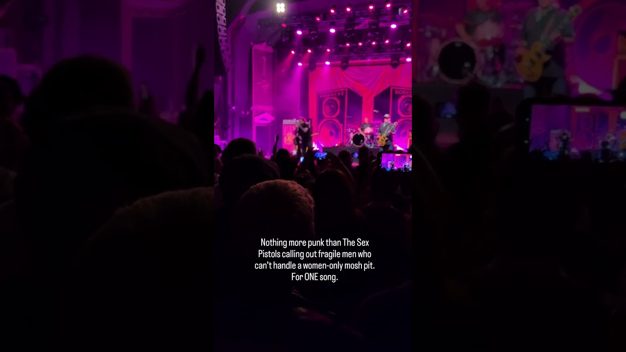 Sex Pistols Berate Man for Infiltrating Women-Only Mosh Pit - YouTube