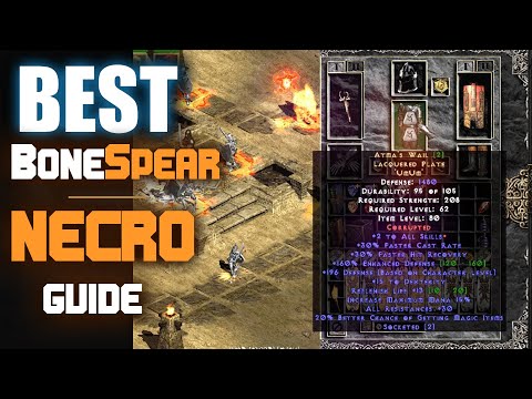 🔥 Hybrid Bonespear Necro Guide! 11K Damage & Max Block in #PD2 S3