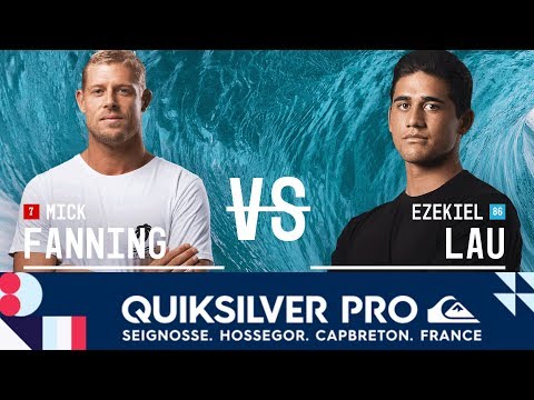 Mick Fanning vs. Ezekiel Lau - Round Two, Heat 8 - Quiksilver Pro France 2017