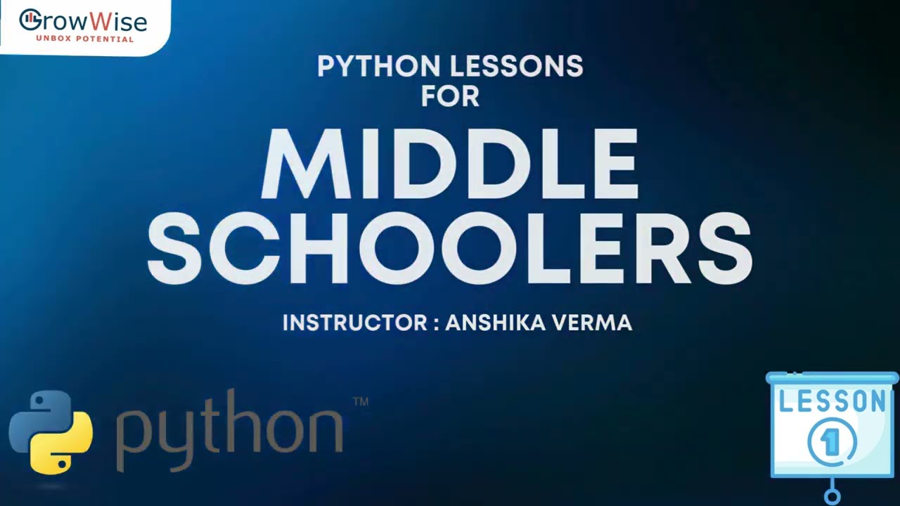 Python Lessons for Middle Schoolers | Fun & Easy Coding for Beginners