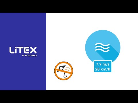 Litex Promo - Kiedy zamknąć parasol? - 7,9 m/s Jak rozpoznać?