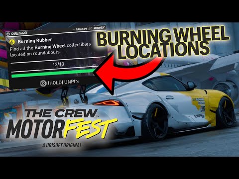 Burning Wheel Location in The Crew Motorfest  Find all the Burning Wheel collectibles at roundabouts
