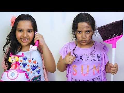 शफ़ा और सोसो सफ़ाई करने का नाटक करते है।