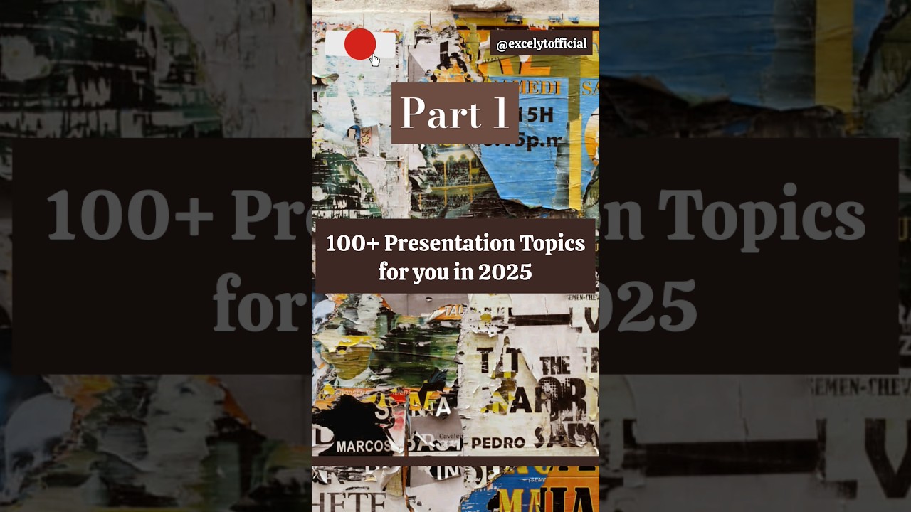 2025 Presentation Topics #speech #topics #class #students #best10 #top10