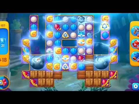 Fishdom Gameplay Atlantis Cup Stage 107 108 & 109
