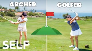 Archers Try To Keep Up With Golfers | SELF
