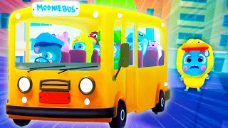 Download lagu Wheels on the bus 🚌  | Classic Nursery Rhymes by The Mini Moonies mp3