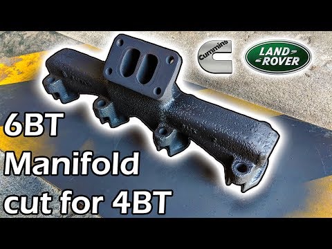 How to Cut + Weld a 6BT Manifold for a 4BT × Cummins Discovery #22 [Land Rover Build]