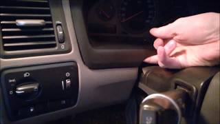 Volvo S60 V70 Turn signal stalk removal 2001-2009