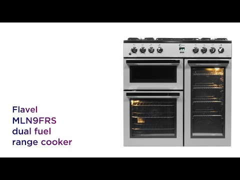 Flavel MLN9FRS 90 cm Dual Fuel Range Cooker - Silver & Black | Product Overview | Currys PC World