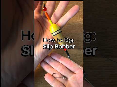 How to rig a slip bobber #fishing #howto #walleye #walleyefishing #crappie #panfish