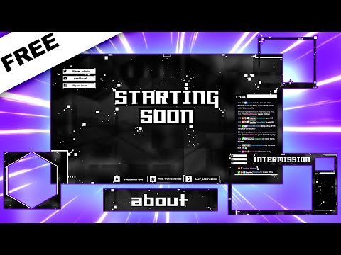 How to Make a FULL Twitch OVERLAY Pack for FREE (With Template)