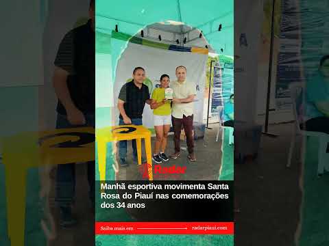 Manhã esportiva movimenta Santa Rosa do Piauí nas comemorações dos 34 anos