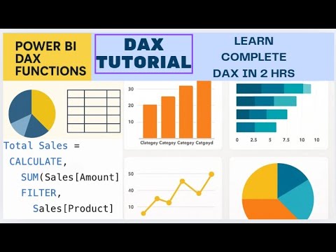 Master DAX Functions in 2 hours | Power BI Tutorial | DAX Tutorial for Beginners | DAX Made Easy