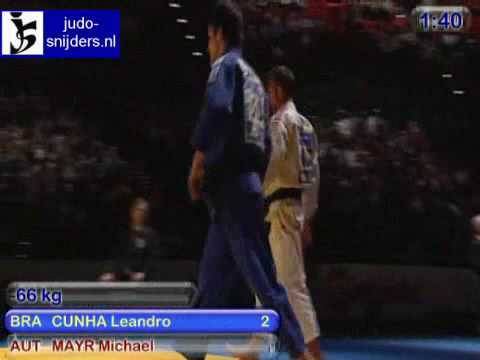 Judo 2009 Birmingham: Cunha (BRA) - Mayr (AUT) [-66kg].
