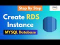 How to Create RDS instance on AWS | Step By Step Tutorial | Latest 2023 #aws  #rds #mysql