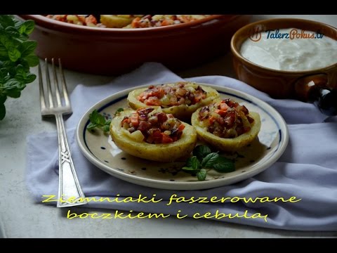 Ziemniaki faszerowane boczkiem i cebulą - TalerzPokus.tv