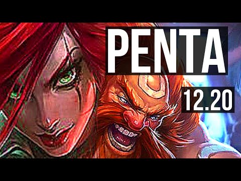 KATARINA vs GRAGAS (MID) | Penta, 1.6M mastery, Rank 8 Kata, 500+ games | KR Grandmaster | 12.20