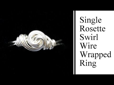 Easy Jewelry Tutorial : Rosette Swirl Wire Wrapped Ring