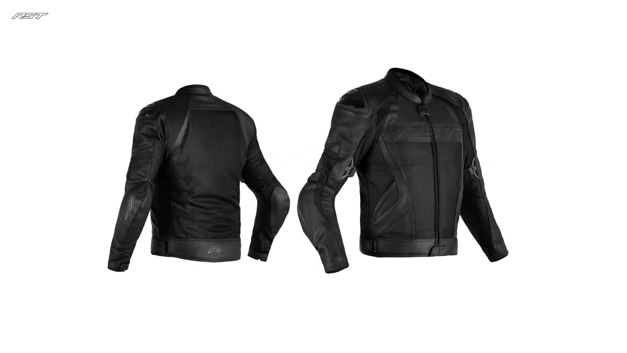 Watch video RST TracTech Evo 4 Leather Mesh Leather Jacket Features Now RST TracTech Evo 4 Leather Mesh Leather Jacket Features