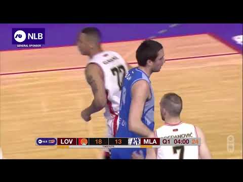 Clarance spins and throws down a fierce two-handed jam (Lovćen 1947 - Mladost MaxBet, 24.3.2022)
