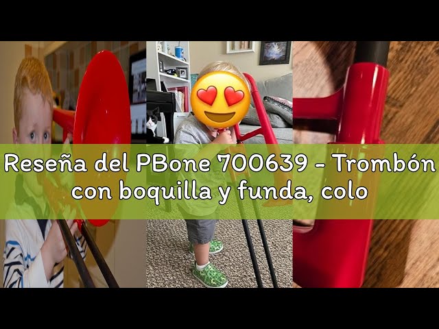Vídeo relacionado con PBone 700639 - Trombón con boquilla y funda, color Azul