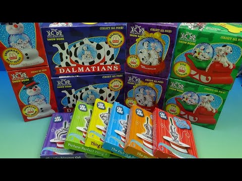 DISNEY'S 101 DALMATIONS & Dr. SEUSS' THE CAT IN THE HAT CHRISTMAS ORNAMENTS 1996 McDONALD'S 2003 BK