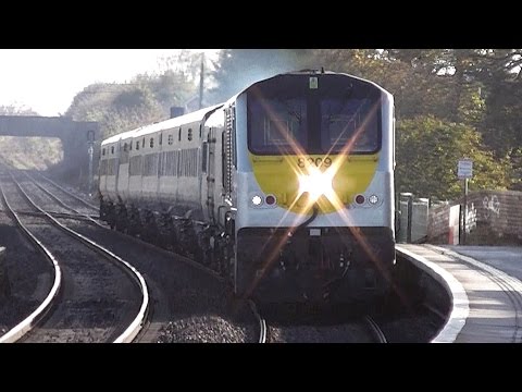 NIR 201 Class Locomotive 8209 + Enterprise Train - Balbriggan Station, Dublin
