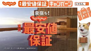 じゃらん　実質最安値保証　８月版　どんな宿・ホテルも！篇　L字