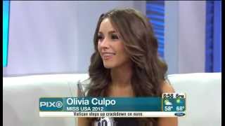 Olivia Culpo, Miss USA 2012 at PIX Morning News