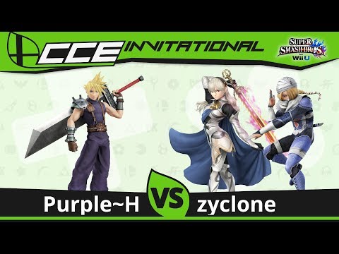 CCE Invitational - TCL Purple~H (Cloud) vs. TCL zyclone (Corrin, Sheik) - Smash 4
