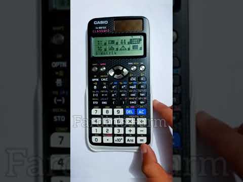 Matrix - Determinate of matrix | Casio fx-991Ex #Shorts