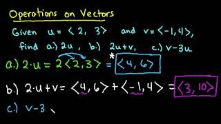 Operations on Vectors