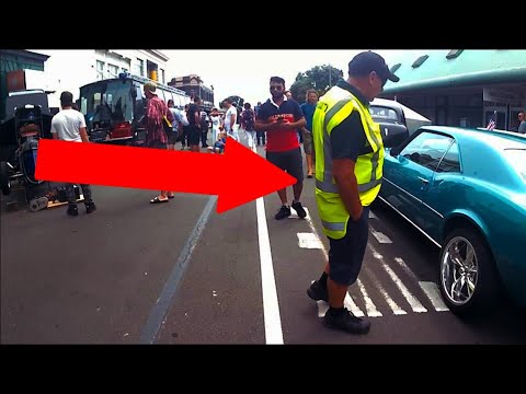 Wheel clamping cars at Americarna 2019 Car meeting!! (BMX)
