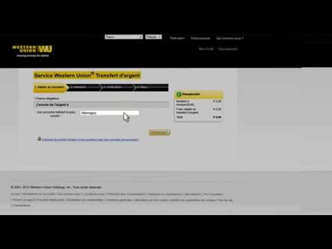 transfert d'argent en ligne international Western Union (French)