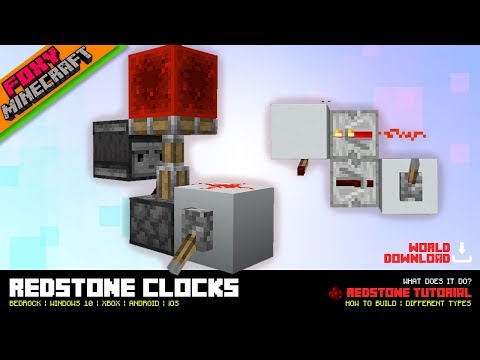 EPIC Redstone Clocks for Bedrock