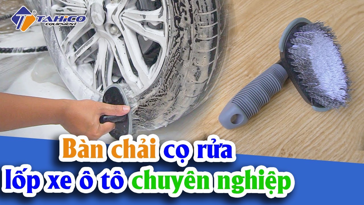 Bàn chải cọ rửa lốp xe ô tô chuyên nghiệp 21