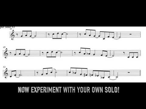 Concert Bb Blues ~ Trumpet Solo #7 for Young Players - Sheet Music Included