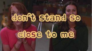 Glee Don&#39;t Stand So Close To Me / Young Girl lyrics