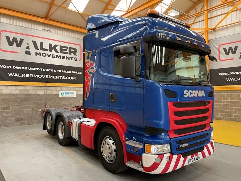 New In Stocklist For Sale:  SCANIA *EURO 6* HIGHLINE 6X2 TAG AXLE TRACTOR UNIT – 2014 – PY64 NOH