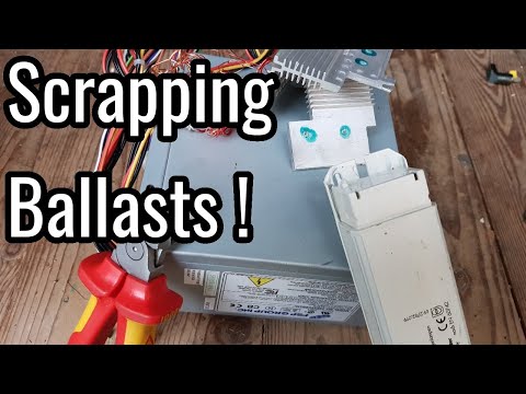 Scrapping copper ballasts for copper and steel !