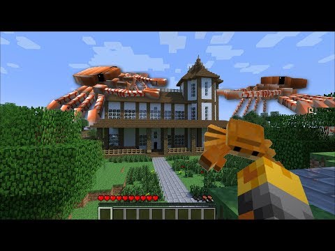 MC Naveed - Minecraft - GIANT OCEAN CRAB APPEAR IN MY HOUSE IN MINECRAFT !! CRABZILLA !! Minecraft Mods