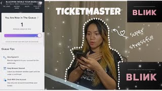 WHAT THE ACTUAL TICKETMASTER QUEUE LOOKS LIKE + PRESALE JOURNEY (BLACKPINK) | SIMPLY PEARLY