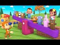 Learn Animal Names With Little Baby Fun Play Color Animals Wooden Balance ToySet 3D Kids Educational